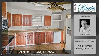 369 N Bell, Evant, TX 76525