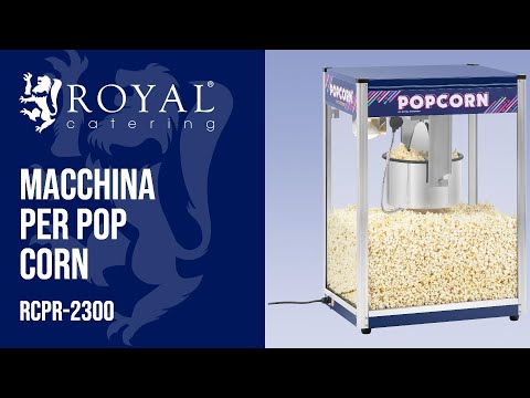 Video - Macchina per popcorn - Blu - 16 oz - XXL