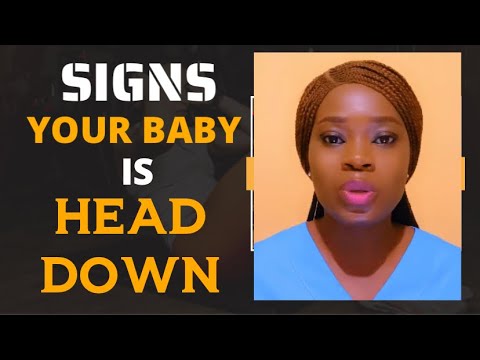 Signs that your baby is head down // How do i know what position my baby is inside of me &  movement