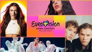 Eurovision 2024 - My Top 34 - NEW: 🇬🇷🇮🇱🇸🇪🇵🇹