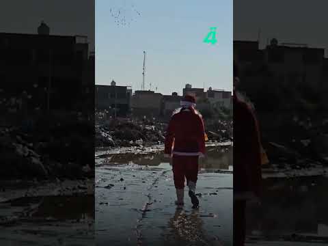 فيديو | بابا نويل العراقي.. تجوال ساخر في شوارع الديوانية