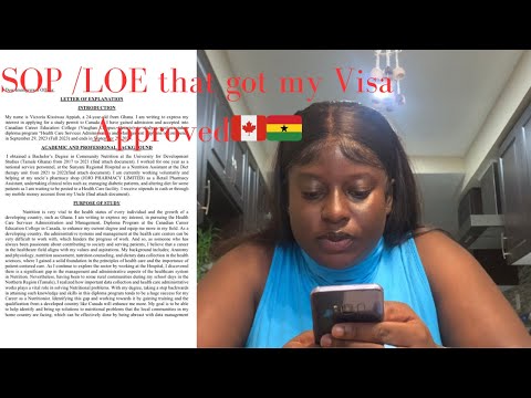 HOW TO WRITE A PERFECT LETTER OF EXPLANATION FOR A CANADIAN STUDY VISA APPLICATION 🇨🇦🇬🇭#canada