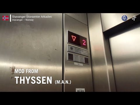 ThyssenKrupp Traction Elevator - Arkaden, Stavanger, NO