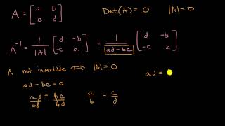 Invertible and noninvertibles matrices