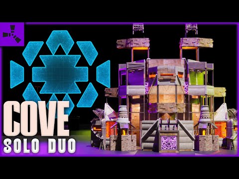 The Cove - Trio Offline Base - Strong BUNKERS & Cool OPENCORE - Simple to Build - RUST Base Designs