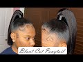 Blunt Cut Ponytail Tutorial 💕Less than 30 min || JonQueria Kijhona