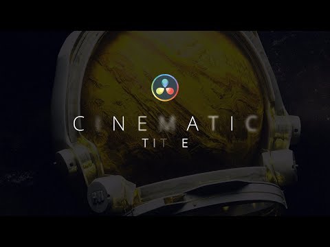 Create A Blurry Cinematic Title in Davinci Resolve