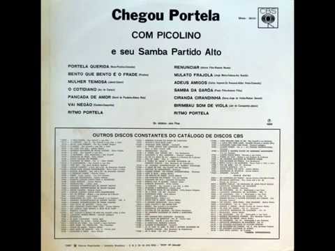 Picolino e seu Samba Partido Alto - Bento que bento é o frade (Picolino da Portela)