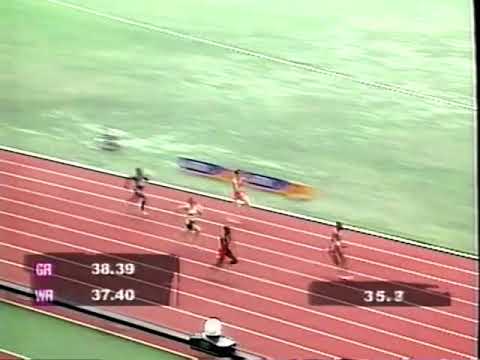 Men's 4x100m Relay Commonwealth Games Kuala Lumpar  Sept 1998