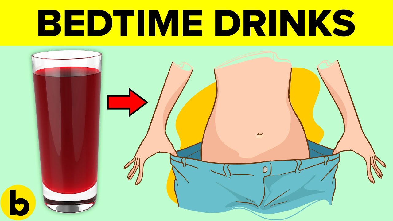 LOSE WEIGHT While Sleeping With These 5 TOP Bedtime Drinks!
