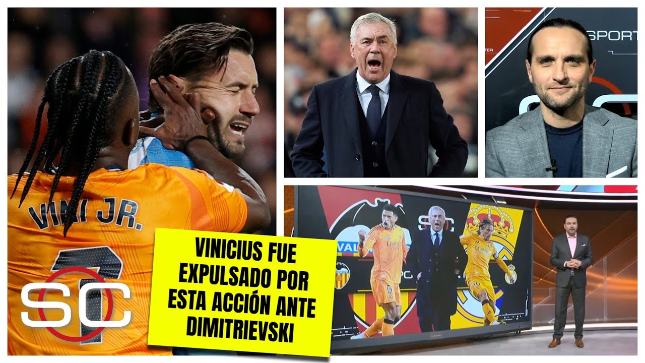 INEXCUSABLE Vinicius merecía ROJA así ANCELOTTI lo niegue. ¿Ya se salió de control? | SportsCenter