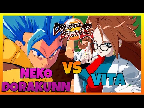 DBFZ - NEKODORAKUNN vs VITA gameplays (Gogeta Blue, Beerus, Janemba vs Kefla, Labcoat 21, A. Gohan)
