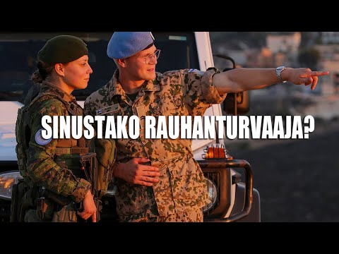 Sinustako rauhanturvaaja?