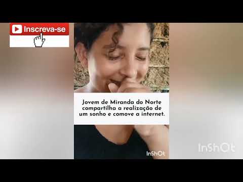 Jovem de Miranda do Norte compartilha a realização de um sonho e comove a internet.