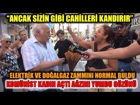 "SENİN GİBİ CAHİLLERİ KANDIRIR" KOMÜNİST KADIN, ZAMLARI NORMAL BULAN AMCAYA AÇTI AĞZINI YUMDU GÖZÜNÜ