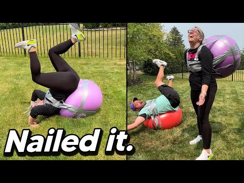 THIS IS HILARIOUS! *Run Ball Flip Challenge*