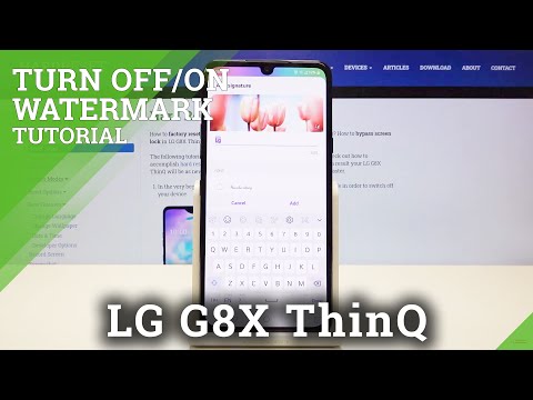 How to Manage Camera Watermark in LG G8X ThinQ – Edit Camera Watermark