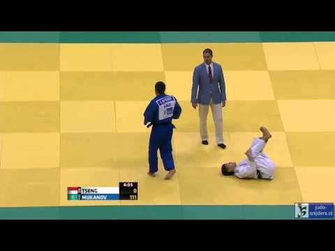 Judo 2013 World Championships Rio de Janeiro: Tseng (SIN) - Mukanov (KAZ) [-66kg]