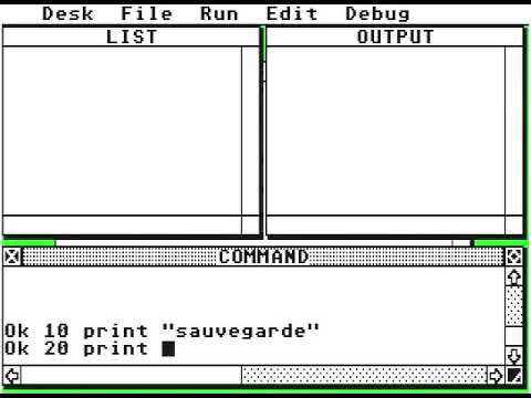 Atari ST 1986  ST Basic