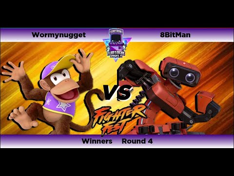 Flynn's Arcade Fighter Fest Season 4 Wr4 - Wormynugget (Diddy Kong) Vs. 8Bitman (Rob) Ssbu Ultimate