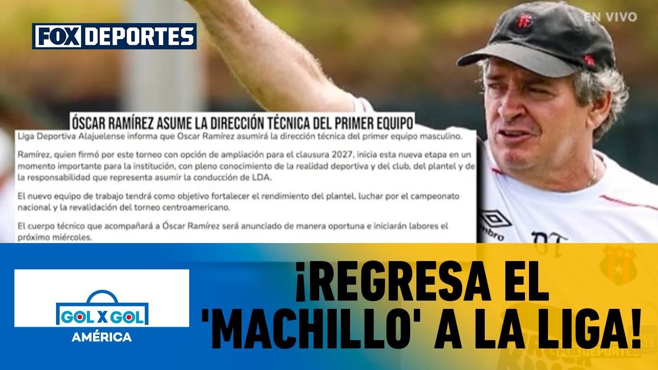 ¡REGRESA EL 'MACHILLO'! | Óscar Ramírez vuelve a Liga Deportiva Alajuelense | GolXGol