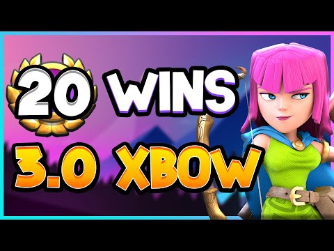 20 WINS in the Royal Tournament with 3.0 Xbow Cycle! — Clash Royale