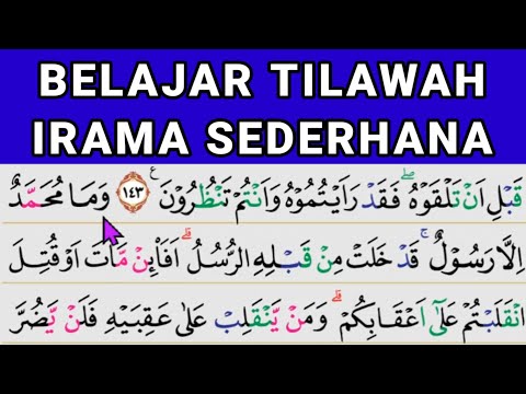 Belajar Tilawah Pemula // Surah Ali Imran ayat 144-148