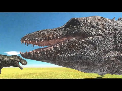 Death Run Death Match T-Rex vs Mosasaurus 7500 Animal Revolt Battle Simulator