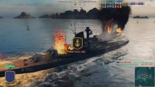 WorldOfWarships 戰艦世界6階德國主力艦 BAYERN 副砲威武
