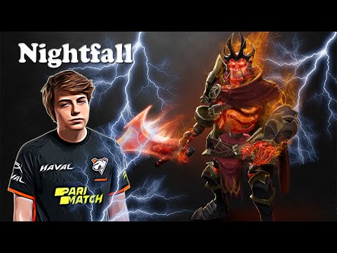 Nightfall - Wraith King Safelane | Dota 2 7.28c Gameplay