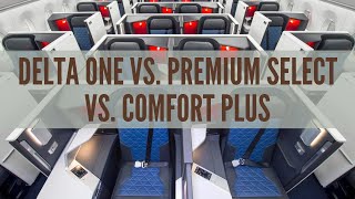 Delta One vs. Premium Select vs. Comfort Plus