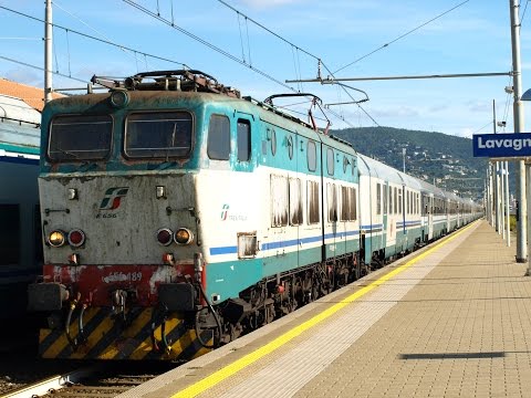 E656.489 Sul EXP 14252 Reggio Di Calabria C.Le-Ventimiglia/Lourdes in transito a Lavagna !!!
