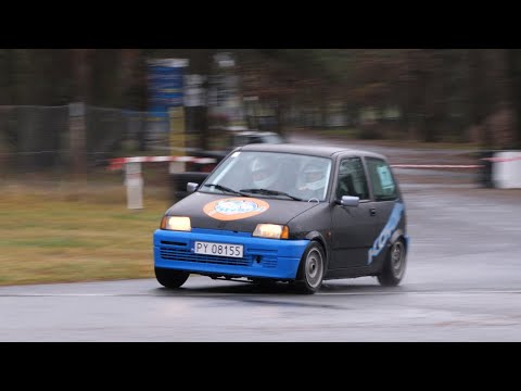 Szymon Hamelka/Oskar Olenderek, Fiat Cinquecento - VI SuperOES Tor Poznań - 25.11.2023