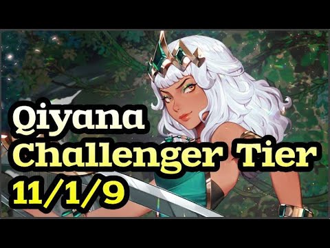 League of Legends: Qiyana vs Xerath mid | Pro Gameplay Challenger Tier 🌿
