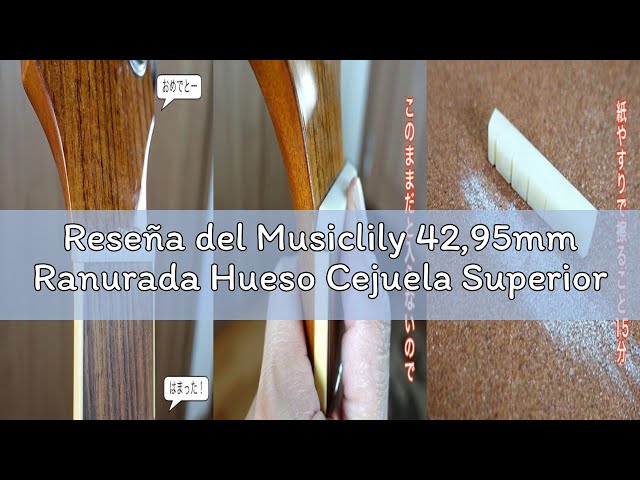 Vídeo relacionado con Musiclily Pro 44mm LP Cejuela de Hueso Base Plana para Guitarra Eléctrica Les Paul,44,07x4,98x9,30mm (2 piezas)