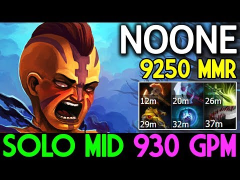 HE'S SO GOOD ! ANTI MAGE SOLO MID by Noone 930 GPM Dota 2 7.07
