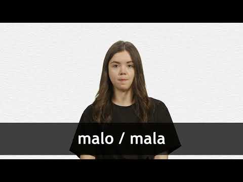 How to pronounce MALO / MALA in European Spanish