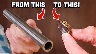 Making Wedding Rings From a Steel Tube