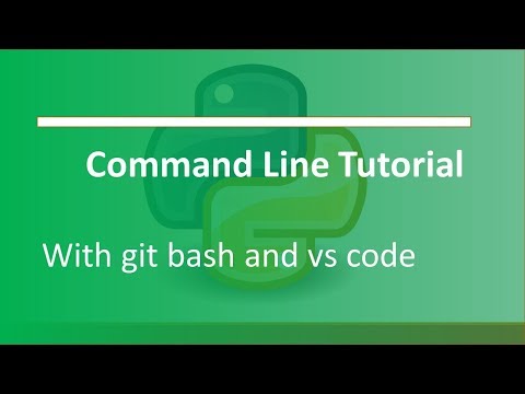 Command Line tutorial with Git Bash Python tutorial 4