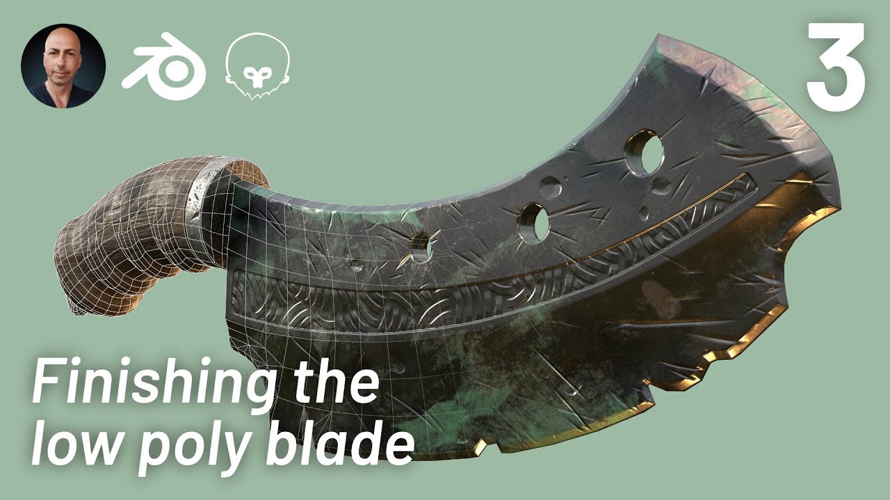 Game ready asset in Blender and Marmoset Toolbag 4 - Part 3 #blender #gameassets  #marmosettoolbag
