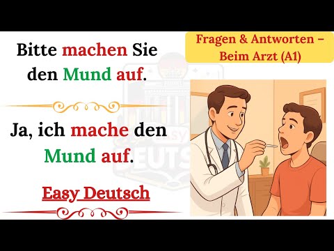 Schmerzen, aber keine Worte? 💔 | Deutsch A1 beim Arzt lernen