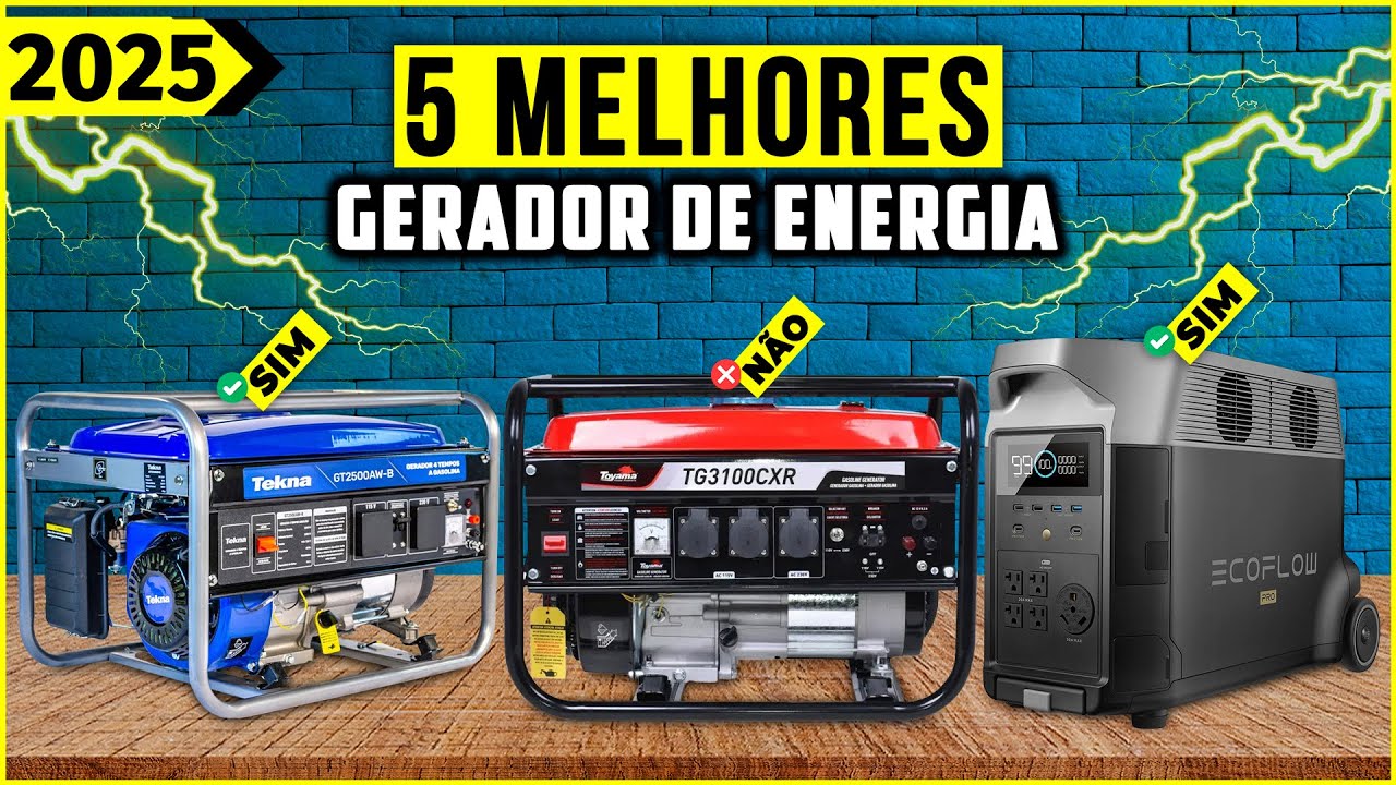 Os 5 Melhores Gerador De Energia/ Geradores Em 2025!