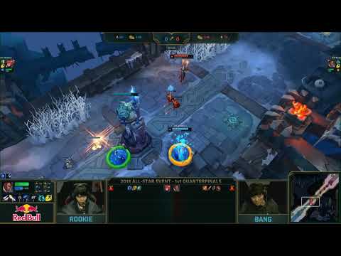 Rookie as Zoe vs Bang as Lucian 1v1 Quarter-final Highlights | All-Star 2018 Day 3 | LPL vs LCK