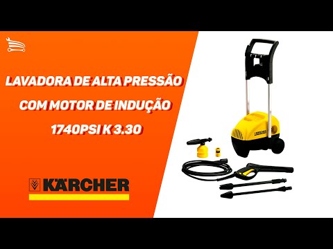 Lavadora de Alta Pressão Karcher com Motor de Indução 1740PSI  K 3.30 - Video