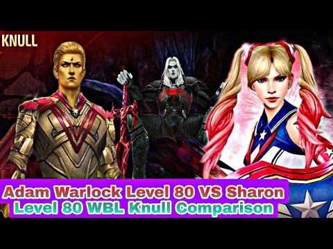 Adam Warlock Level 80 VS Sharon Level 80 WBL Knull Comparison - Marvel Future Fight
