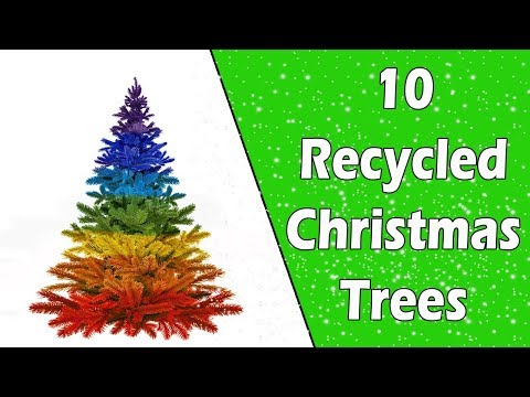 , title : '10 Recycled Christmas Trees - Ecobrisa DIY
