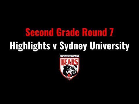 BEARS TV - SECOND GRADE VS SYDNEY UNIVERSITY