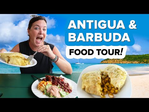 Where to EAT in Antigua & Barbuda 😋 Delicious Island Food Tour 🇦🇬 St. John's + English Harbour