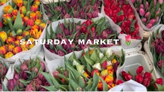 amsterdam vlog | saturday market 🧺 オランダ在住のサタデーマーケットの様子🌷