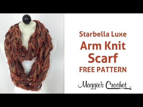 Arm Knit Scarf with Starbella Luxe - Right Handed